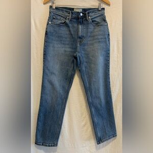 Everlane Women’s Blue High-Rise Straight Leg Jeans